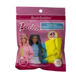 Barbie 45 Count Flossers Bubble Gum Flavor